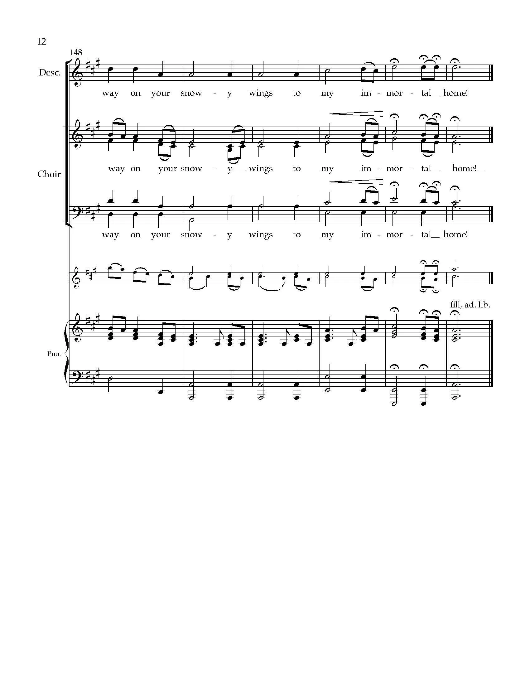 VOCAL SCORE - Angel Band for SATB, fiddle, guitar, upright bass